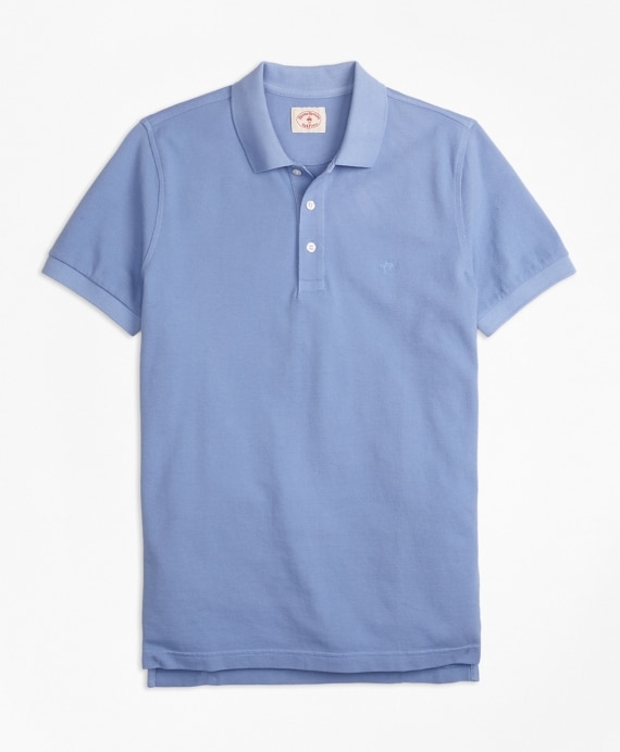 Garment-Dyed Cotton Pique Polo Shirt