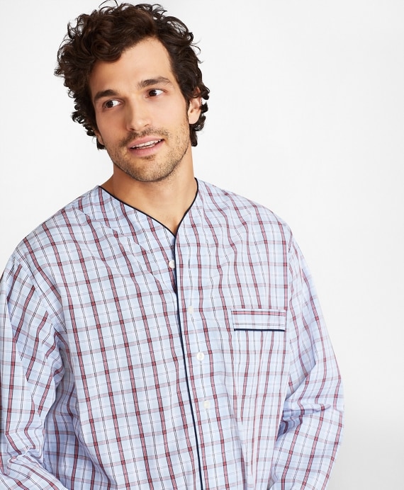 Double-Plaid Nightshirt