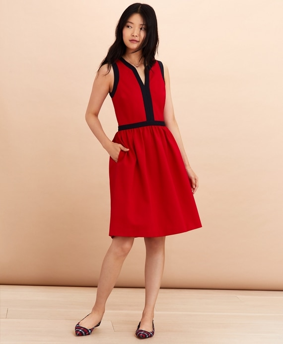 Ponte Knit A-Line Dress