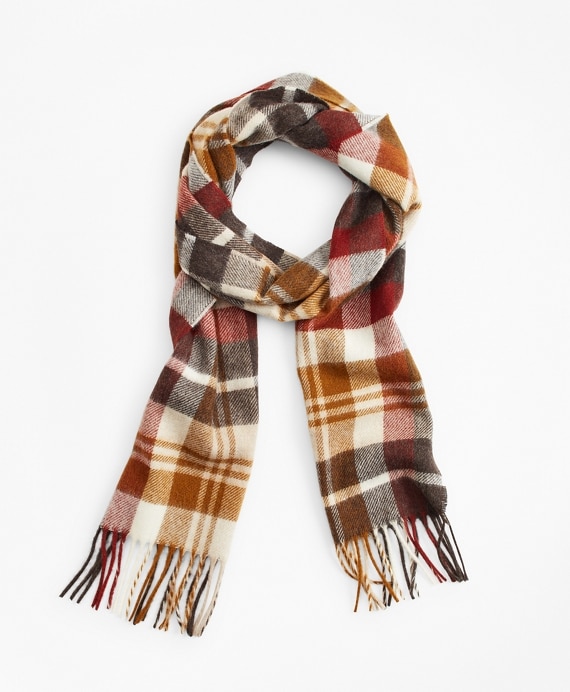 Tan Tartan Scarf