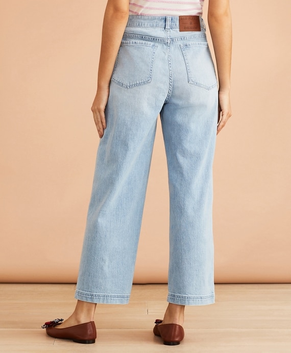 Cropped Wide-Leg Jeans