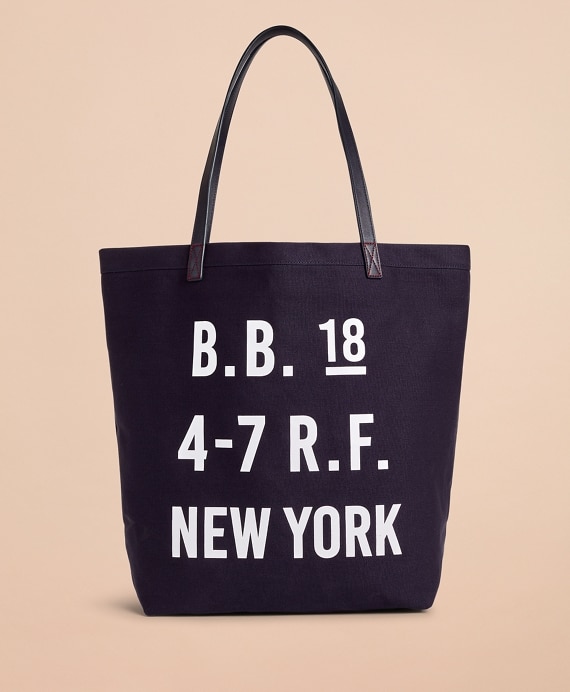 Red Fleece Logo Canvas Tote Bag