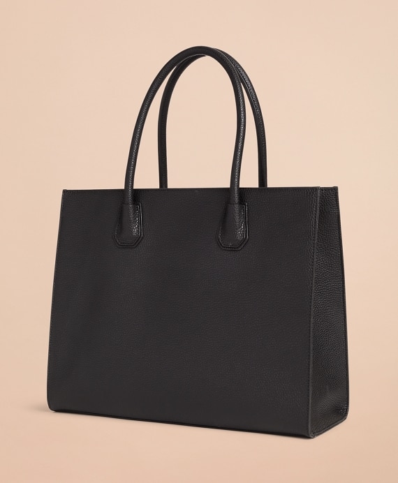 Pebbled Leather Tote Bag
