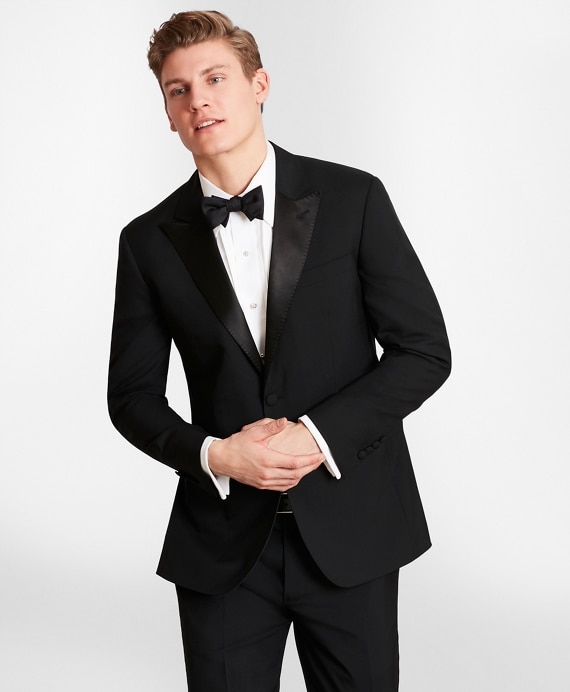 BrooksGate™ Milano-Fit Wool Tuxedo Jacket