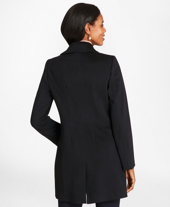 Brushed Wool Twill Peacoat