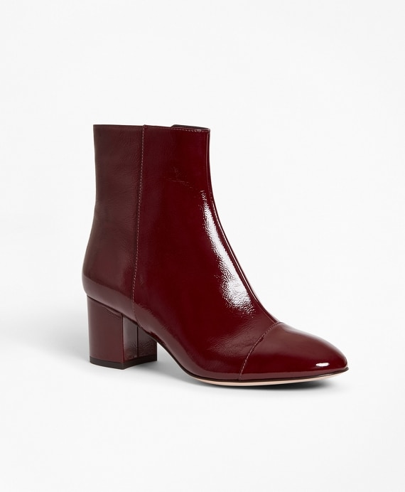 Patent Leather Ankle Boots
