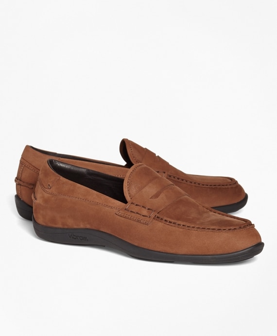 1818 Footwear Suede Penny Moccasins