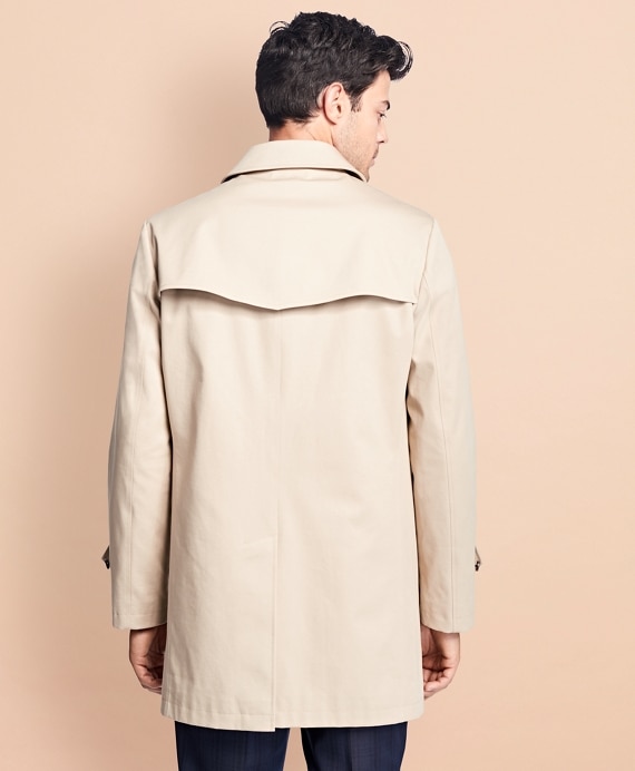Water-Resistant Single-Breasted Trench Coat