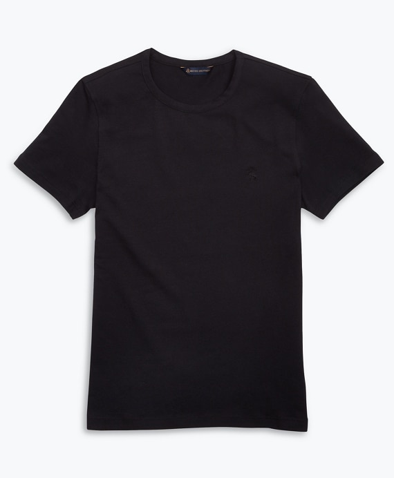Stretch Cotton Jersey Crewneck T-Shirt