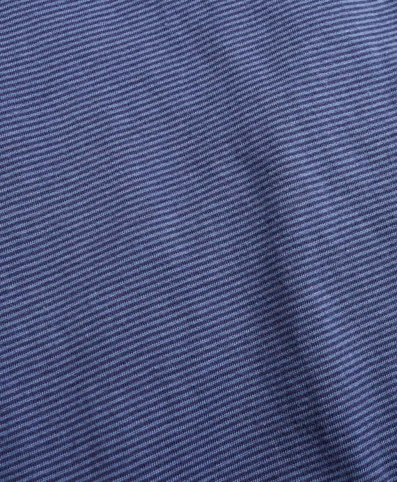 Striped Jersey Long-Sleeve Henley