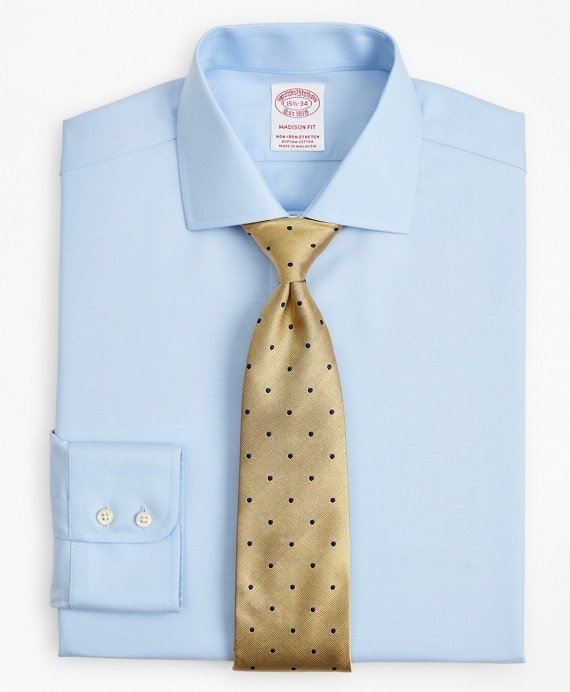 Stretch Madison Classic-Fit Dress Shirt, Non-Iron Twill English Collar
