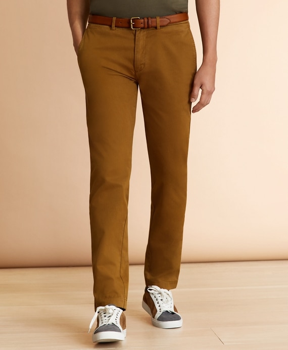 Slim-Fit Garment-Dyed Stretch Chinos