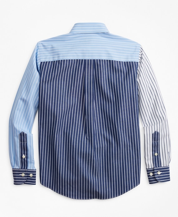 Boys Non-Iron Fun Stripe Sport Shirt
