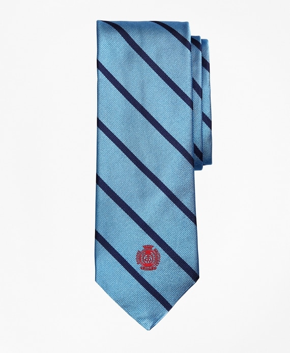 Limited Edition Archival Collection BB#3 Striped Rep with Crest Silk Tie