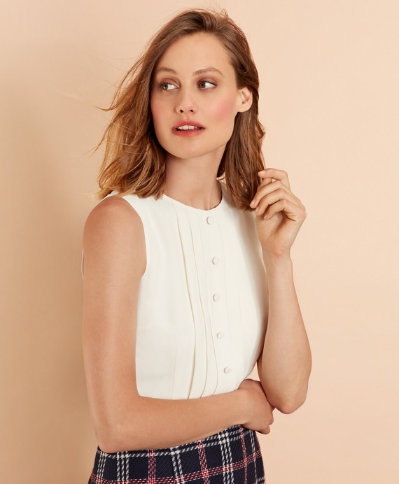 Mixed-Media Shirt Dress