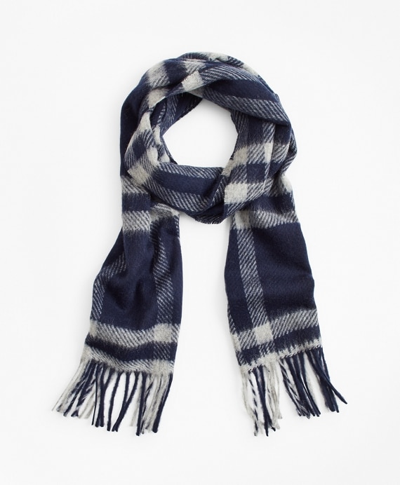 Navy Tartan Scarf