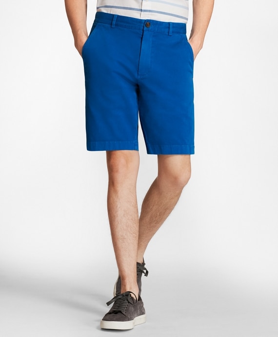 Stretch Cotton Twill Shorts