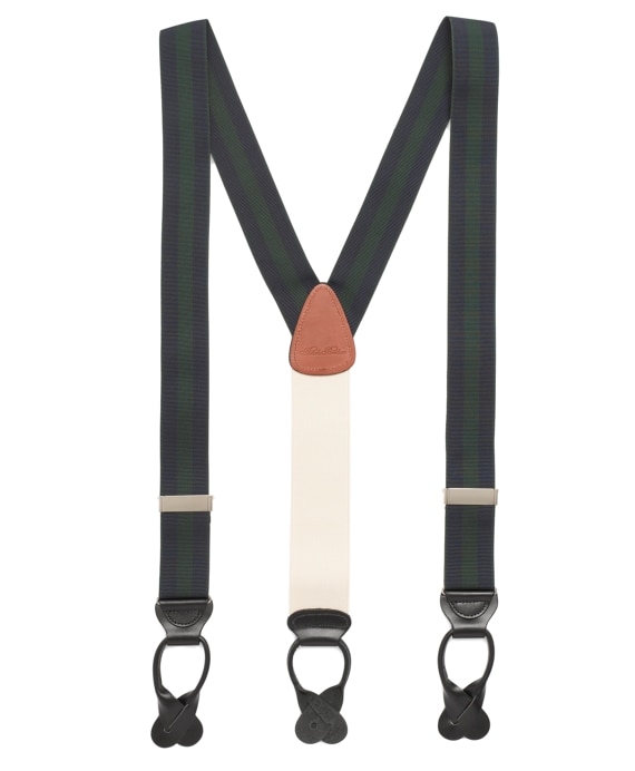 Extra-Long Striped Suspenders