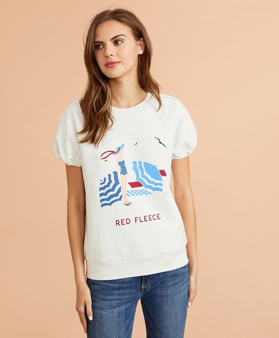 Beach Graphic French Terry Top