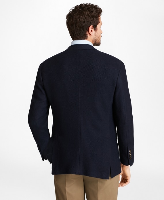 Regent Fit Textured Two-Button Blazer