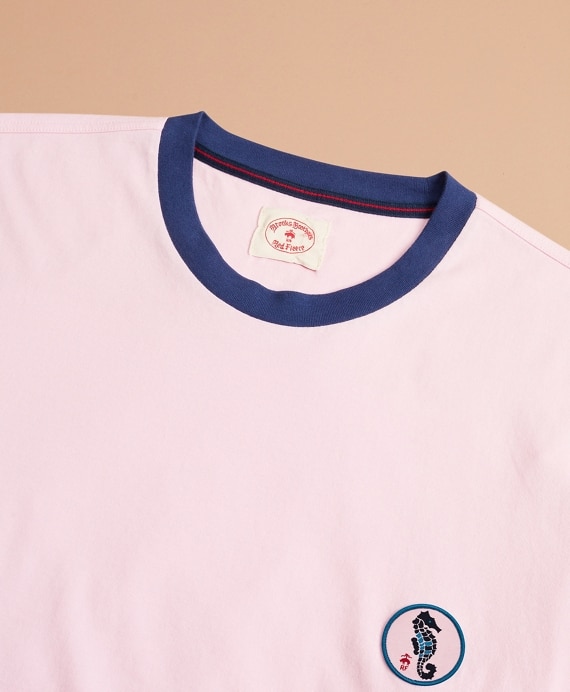 Cotton Seahorse Patch T-Shirt