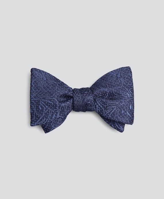 Indigo Tropical Bow Tie