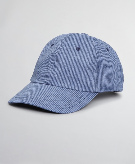 Seersucker Baseball Cap