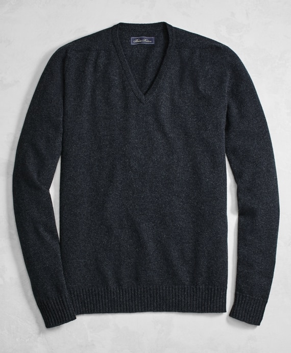 Golden Fleece® 3-D Knit Cashmere V-Neck Sweater