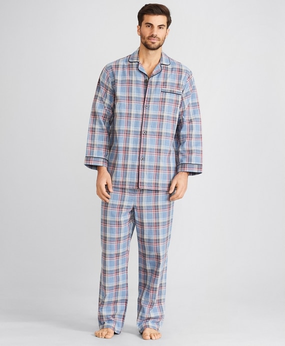 Double-Weave Plaid Pajamas