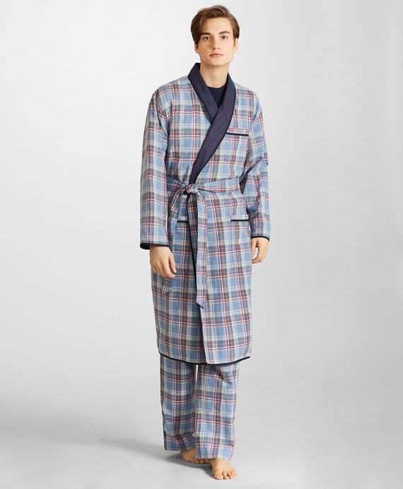 Reversible Plaid Robe