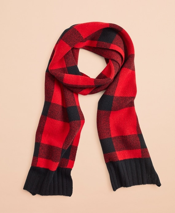 Buffalo Plaid Wool-Blend Scarf
