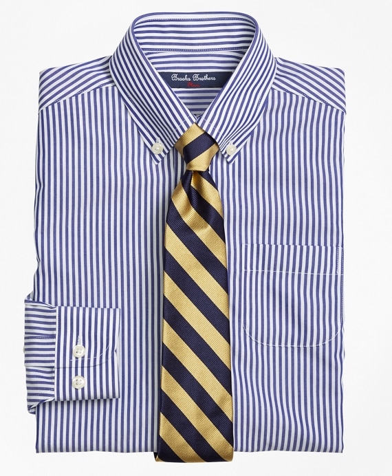 Boys Non-Iron Supima® Cotton Broadcloth Bengal Stripe Dress Shirt