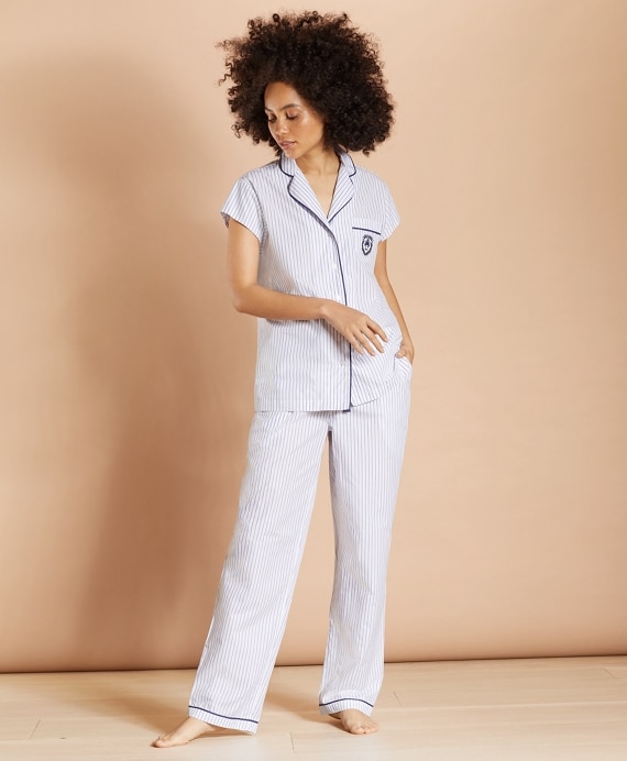 Striped Supima® Cotton Poplin Pajamas