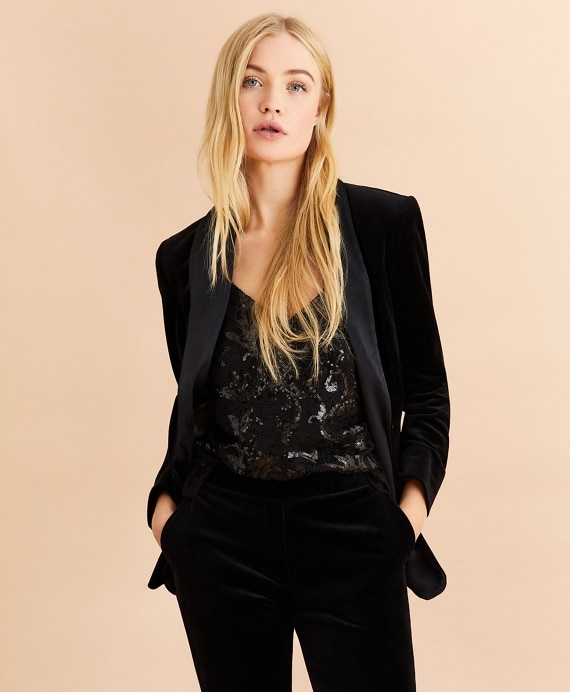 Velvet Tuxedo Jacket