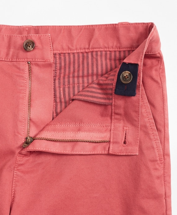 Boys Washed Cotton Stretch Chino Shorts