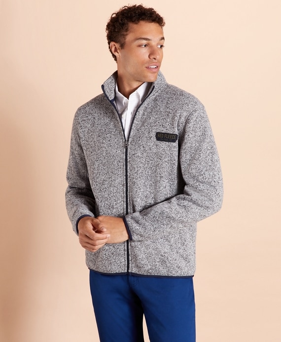 Zip-Up Fleece Sweater Jacket