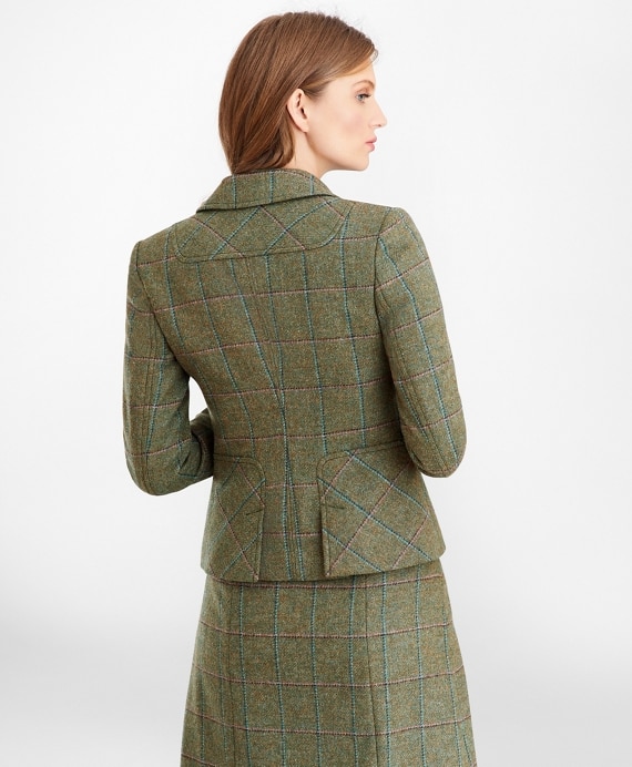 Checked Wool Tweed Jacket