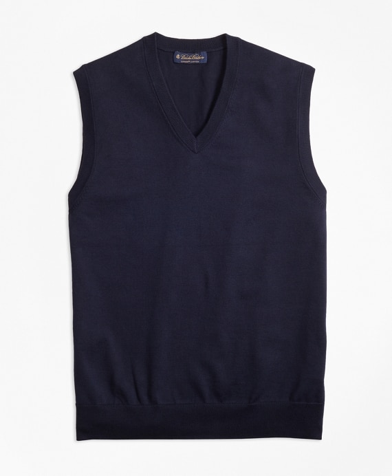 Supima® Cotton V-Neck Sweater Vest