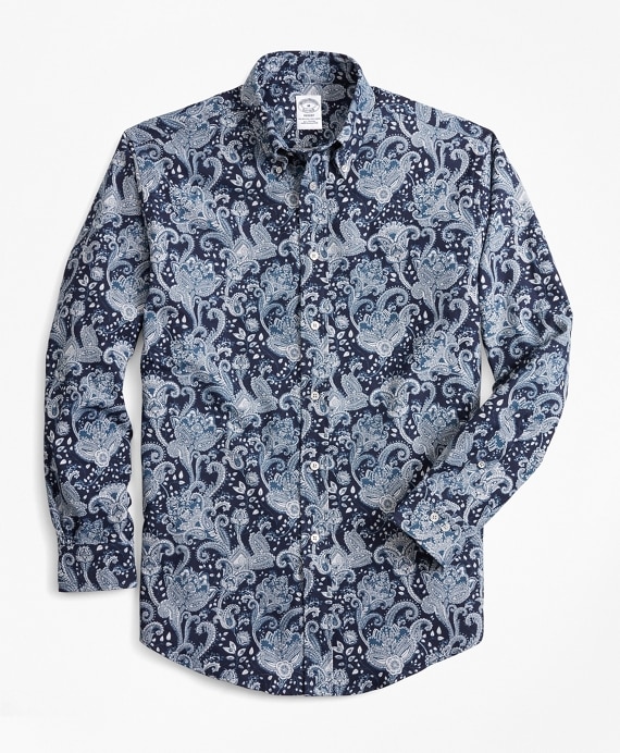 Regent Fit Paisley Flannel Sport Shirt
