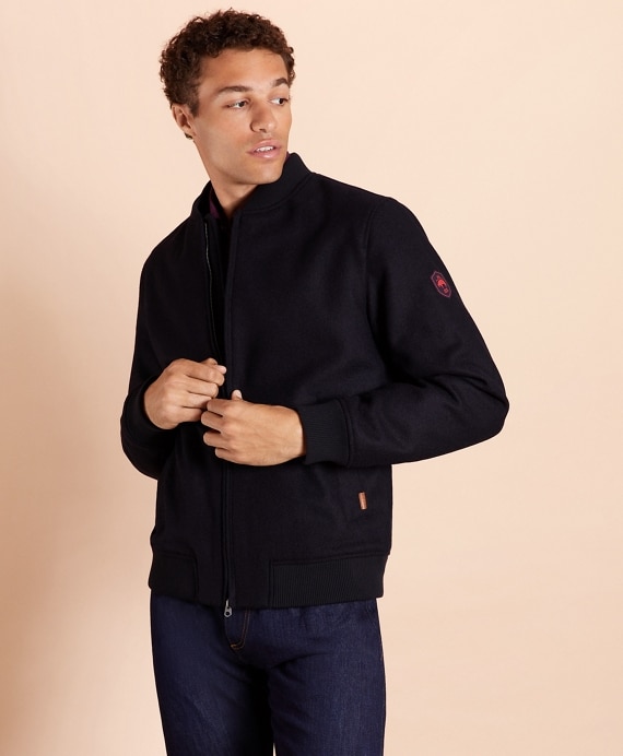Melton Wool Bomber Jacket