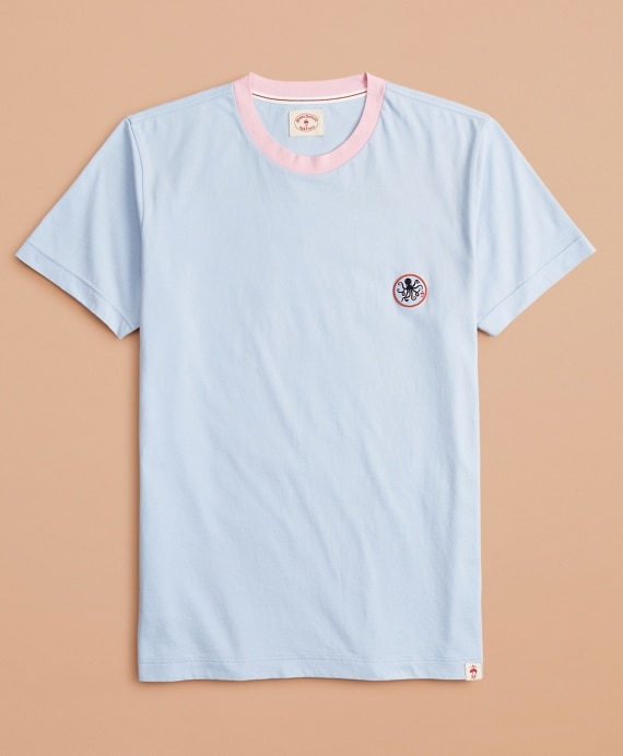 Cotton Octopus Patch T-Shirt