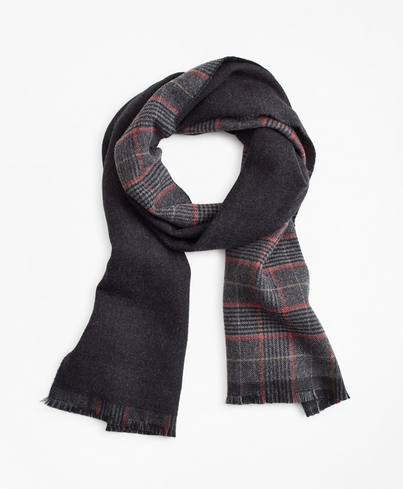 Double-Faced Glen Plaid Scarf