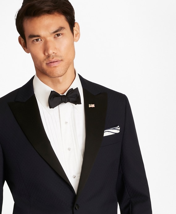 Regent Fit One-Button Jacquard Tuxedo