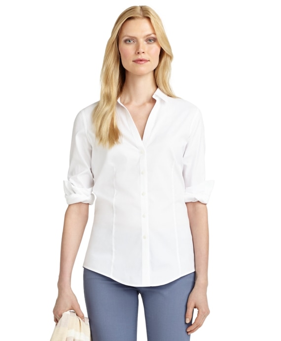 Petite Non-Iron Fitted Blouse