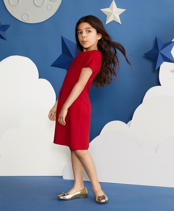 Girls Knit Ponte Dress