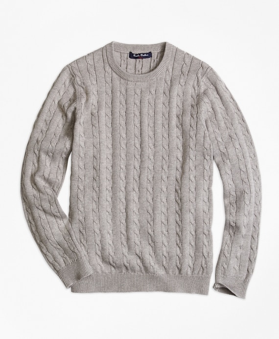Boys Crewneck Cable Sweater