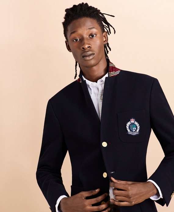 Three-Button Twill Sport Coat