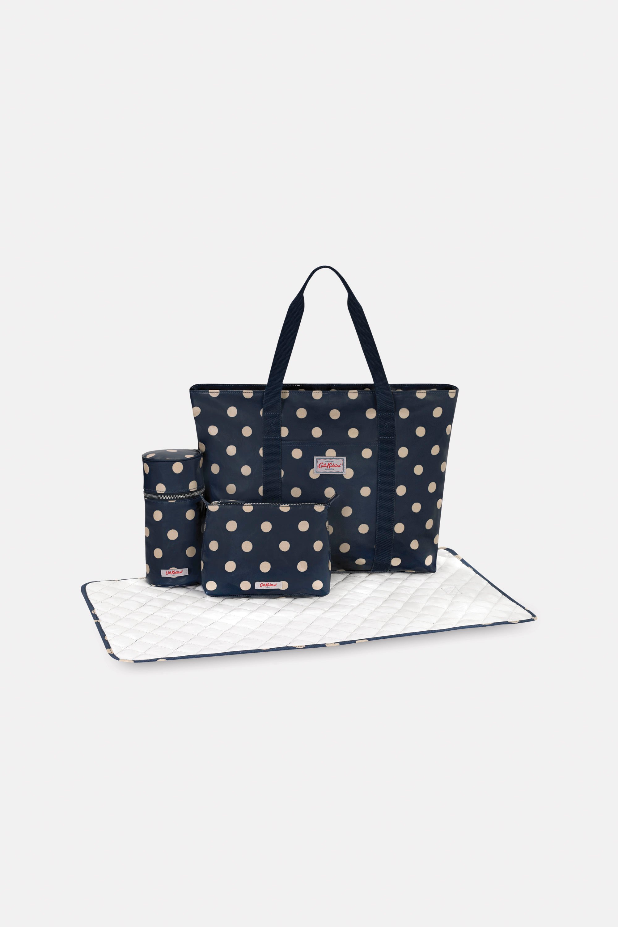 Button Spot Tote Nappy Changing Bag