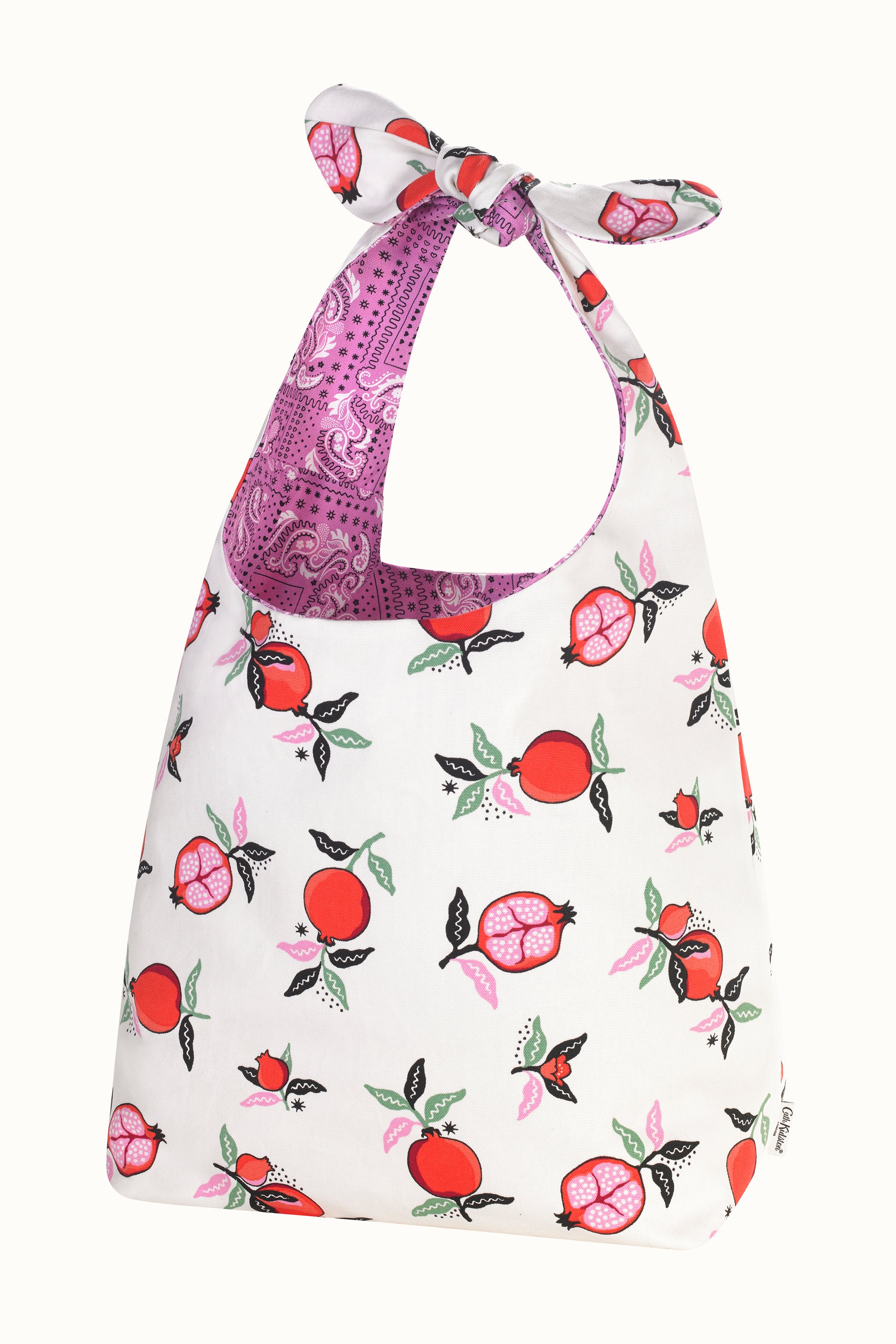 Pomegranate Large Reversible Knotted Shopper