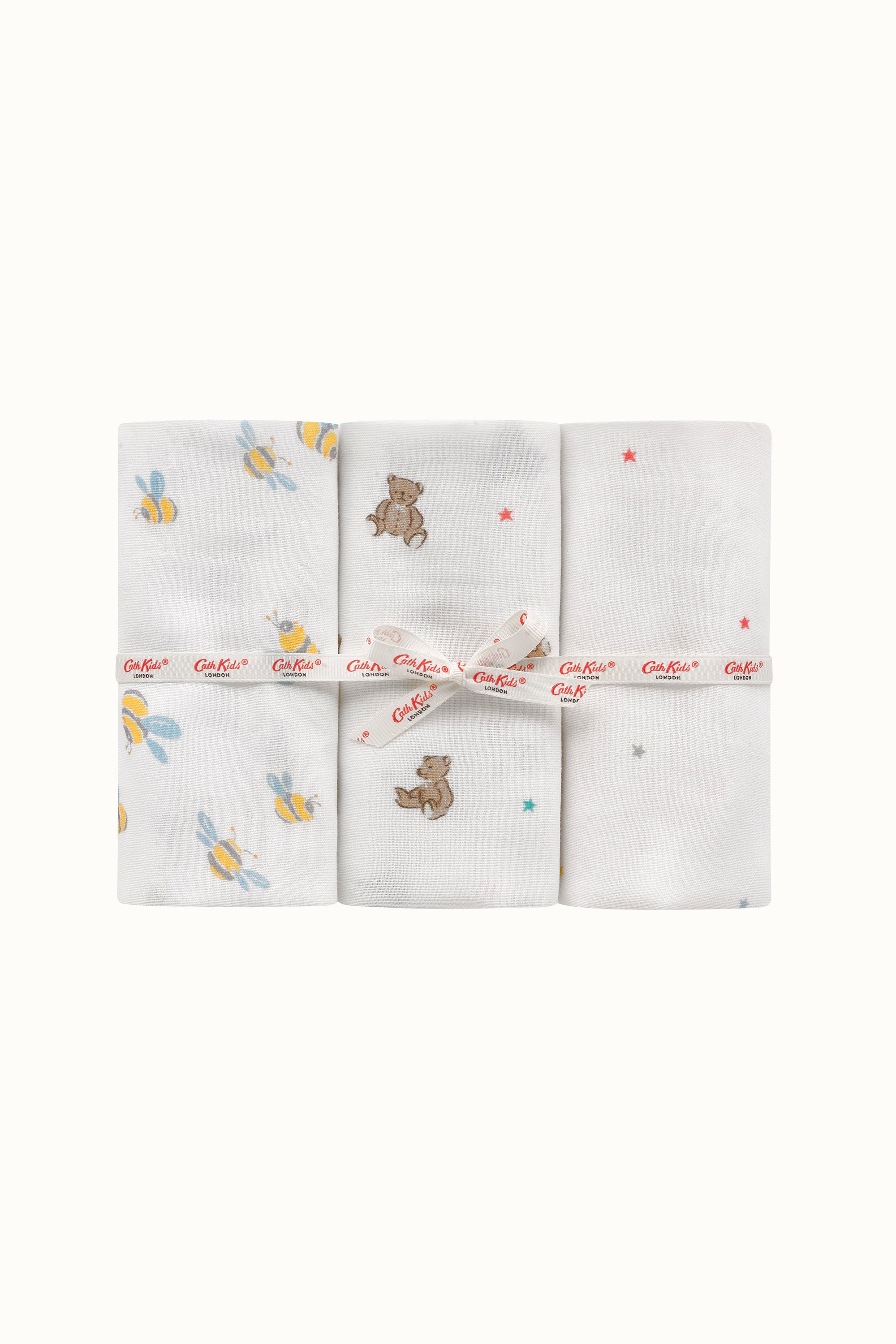 Buzzy Bee Set of 3 Muslin Cloths